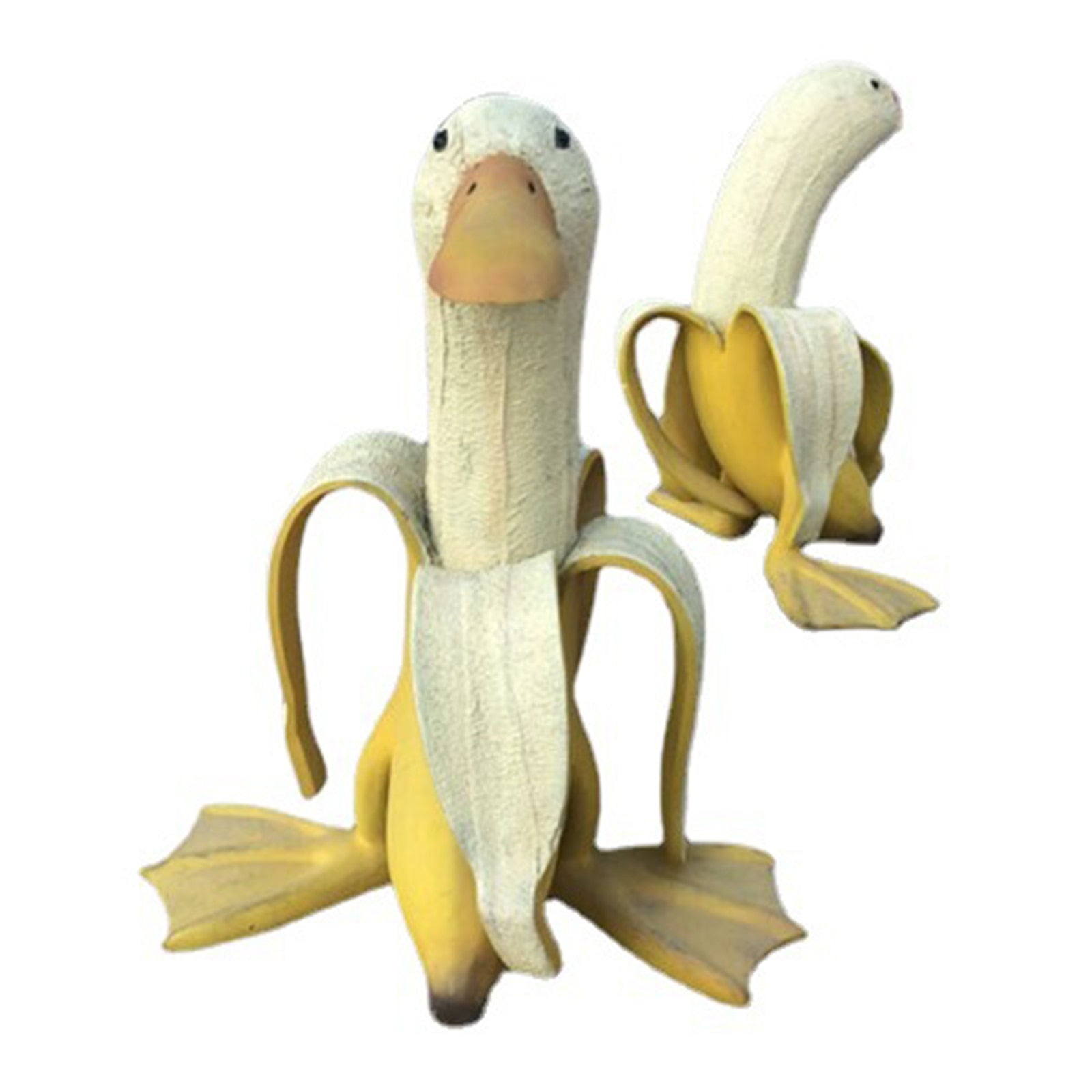 Banana Duck Art Statue, Garden Yard Outdoor Decor, Cute Funny Secondary image