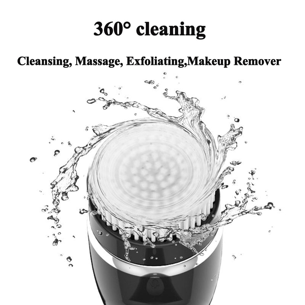 4 In 1 Electric Women Safe Wash Facial Cleansing Brush IPX6 USB Female