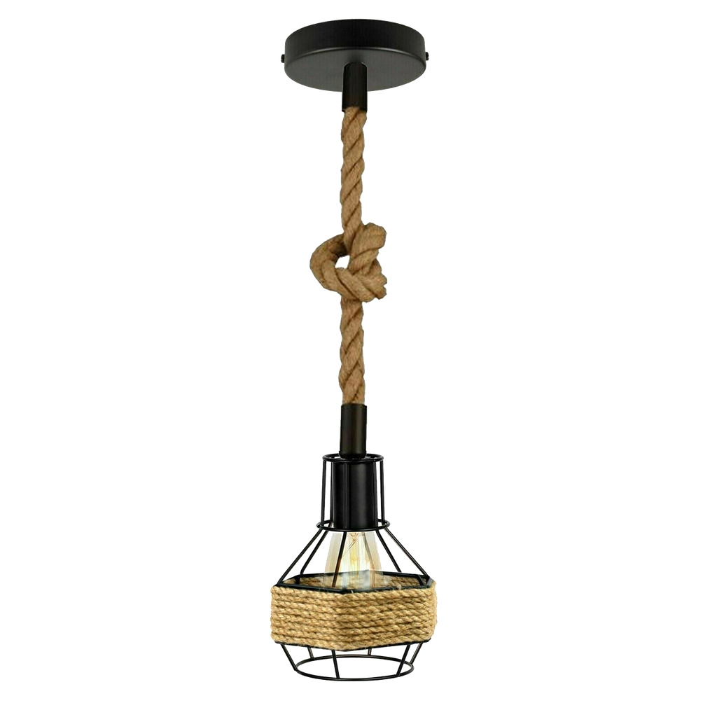 Retro Industrial Vintage Suspended Metal Shade Ceiling Pendant