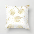 Gold Leaf Cushion Cover for Home Decor