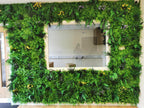 Flame Resistant Artificial Green Wall Hedge Panel 100 x 100cm