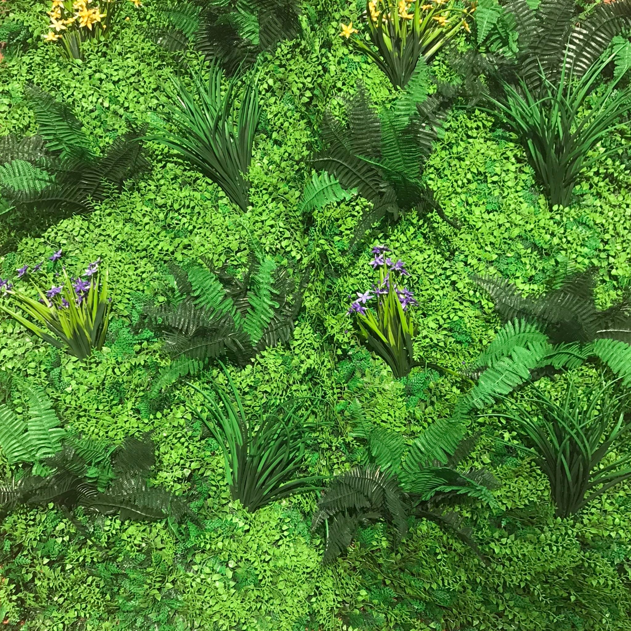Flame Resistant Artificial Green Wall Hedge Panel 100 x 100cm Main image