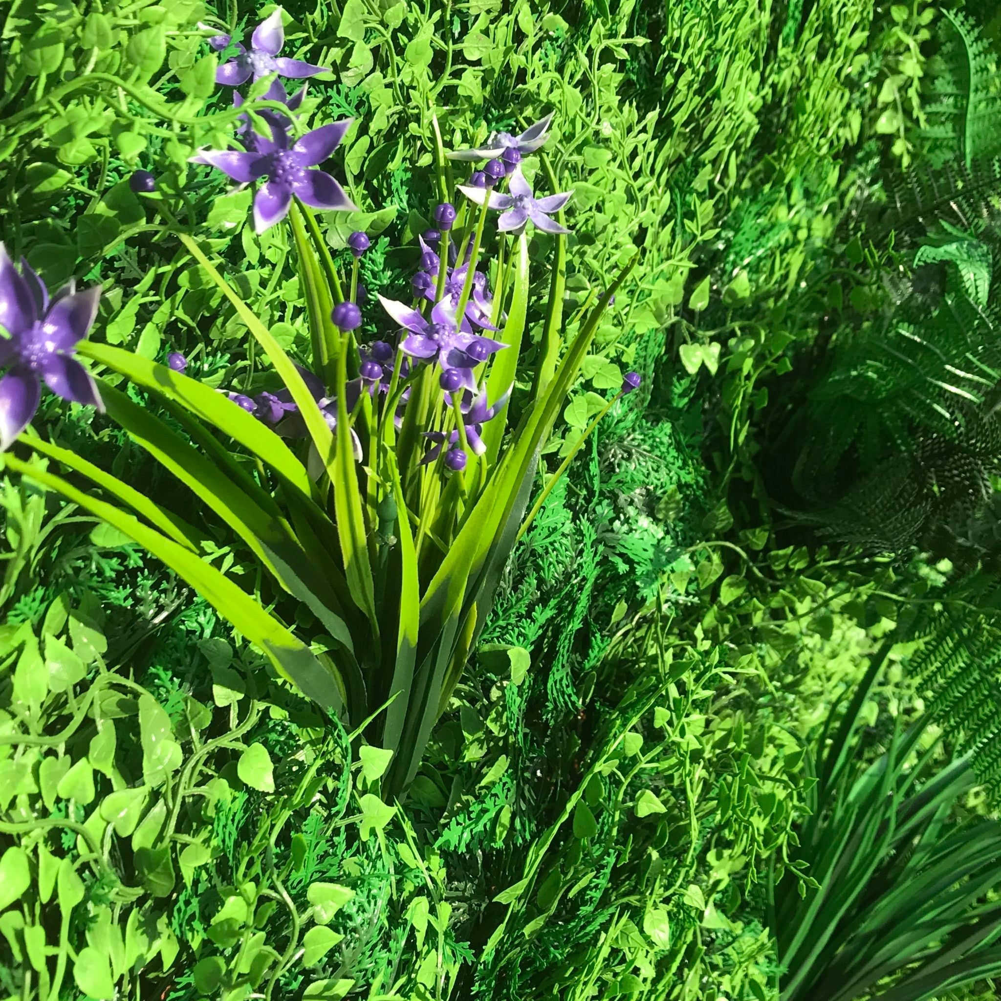 Flame Resistant Artificial Green Wall Hedge Panel 100 x 100cm