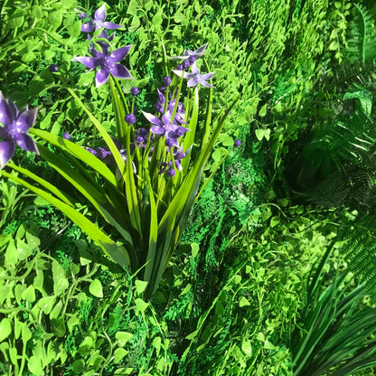 Flame Resistant Artificial Green Wall Hedge Panel 100 x 100cm