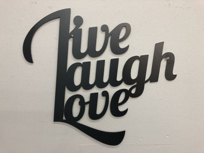 Live Laugh Love - Metal Wall Art
