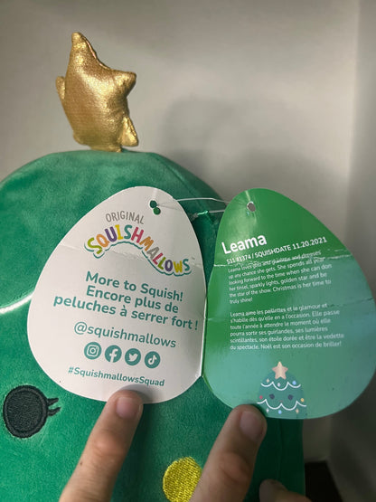 Squishmallows 12" Leama The Christmas Tree - 2022 Kelly Toy