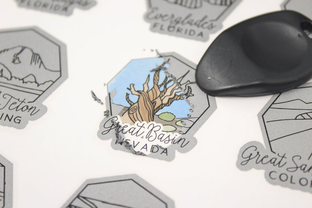 US National Parks Bucket List Scratch Print