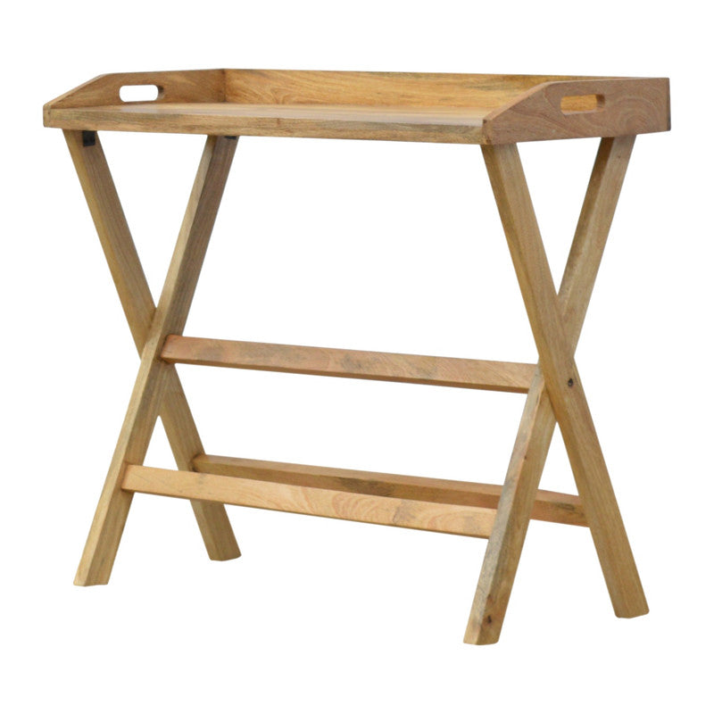 Butler Style Writing Desk with Foldable Legs Secondary image