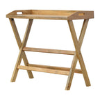 Butler Style Writing Desk with Foldable Legs