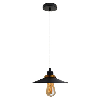 Adjustable Black Metal Ceiling Pendant Light Easy Fit ~2463