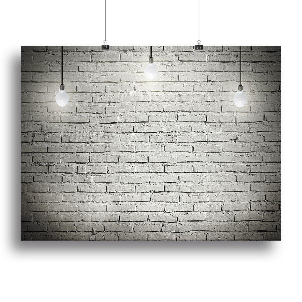 Industrial interior with wooden Canvas Print or Poster Main image