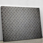 Industrial metal plate Canvas Print or Poster