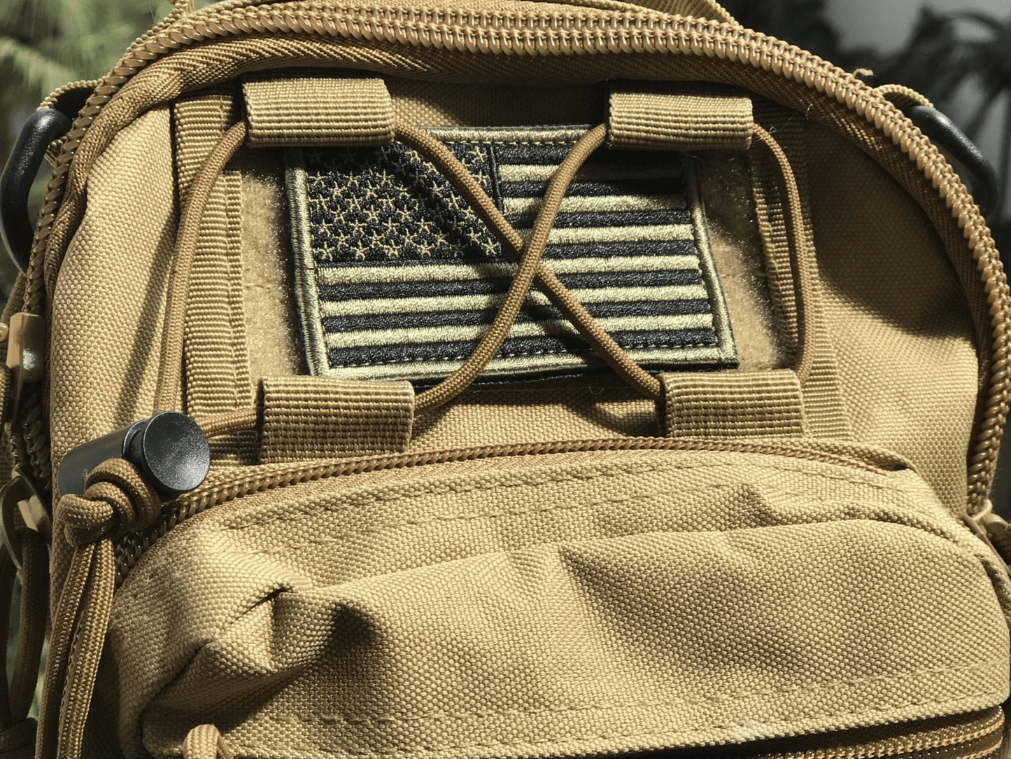 Tactical USA Flag Patch with Detachable Backing