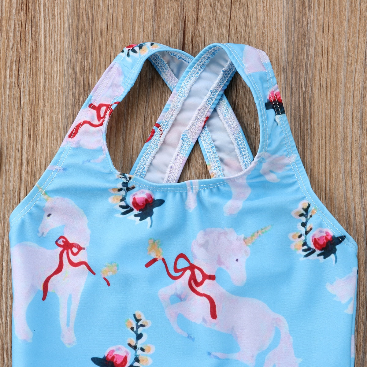 Kids Baby Girls Unicorn Cartoon One piece Swimsuit