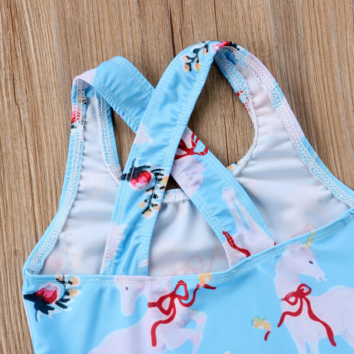 Kids Baby Girls Unicorn Cartoon One piece Swimsuit