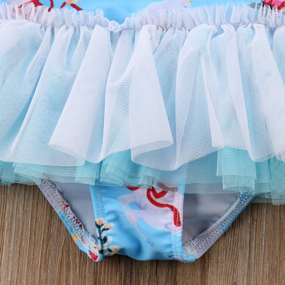 Kids Baby Girls Unicorn Cartoon One piece Swimsuit