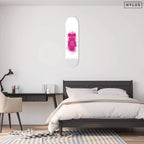 Diamonds Pink Toy Figure Skateboard