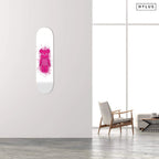 Diamonds Pink Toy Figure Skateboard