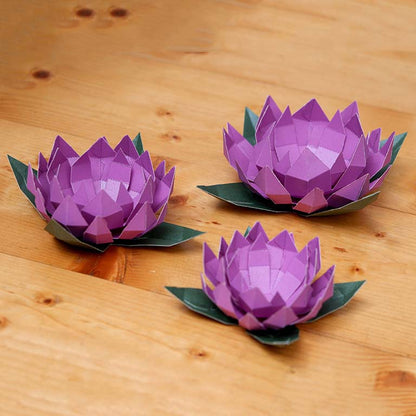 Lotus Paper Craft Flower - Low Poly