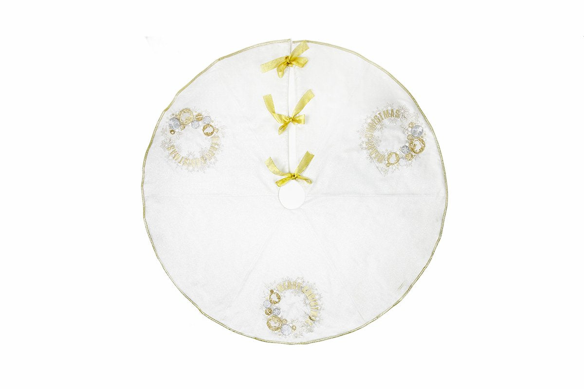 ML17119 Ornament Wreath Tree Skirt, 56"Rnd Main image