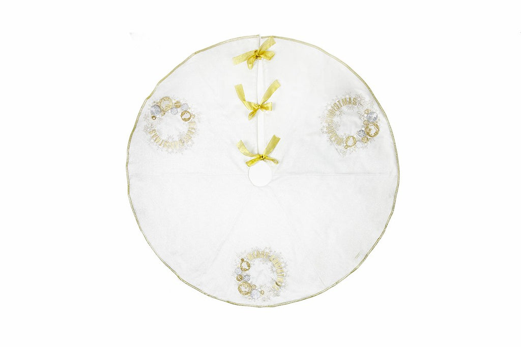 ML17119 Ornament Wreath Tree Skirt, 56"Rnd