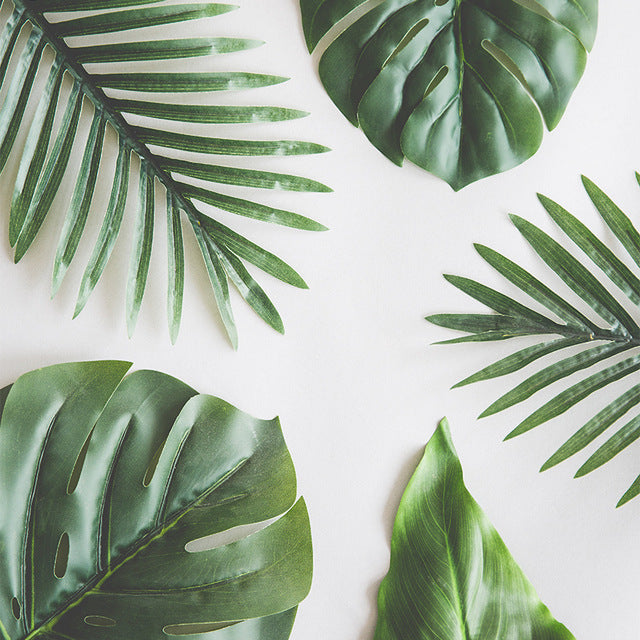 1 Piece Artificial Plants Tropical Leaves Secondary image