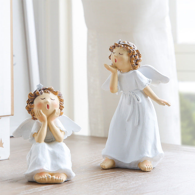 1 Piece Singing Angel Lovely Ceramic Figurine Secondary image