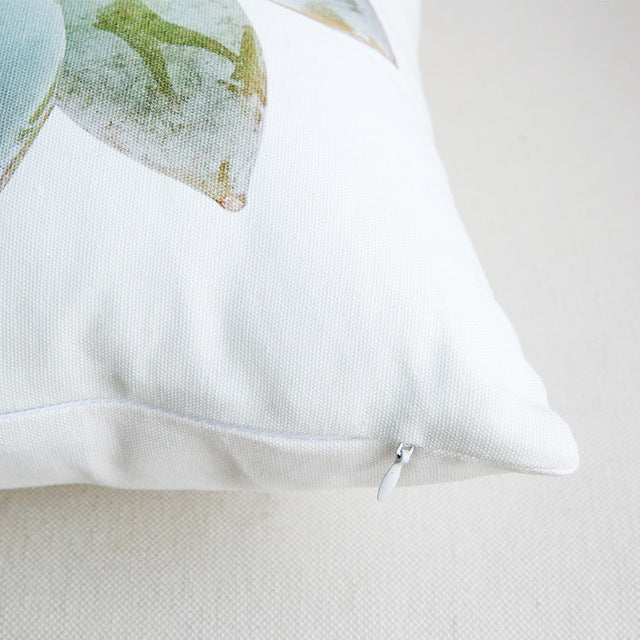 Cushion Pillow Succulent Print Removable