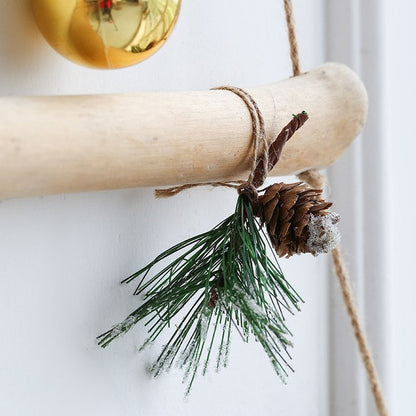 Handmade Craft Wooden Ladder Christmas Hanging