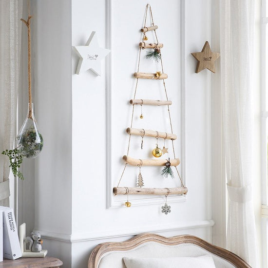 Handmade Craft Wooden Ladder Christmas Hanging