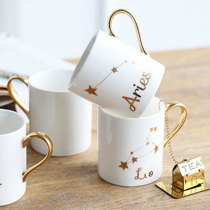 Home Ceramic Cup Kit Porcelain Constellation