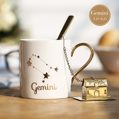 Home Ceramic Cup Kit Porcelain Constellation