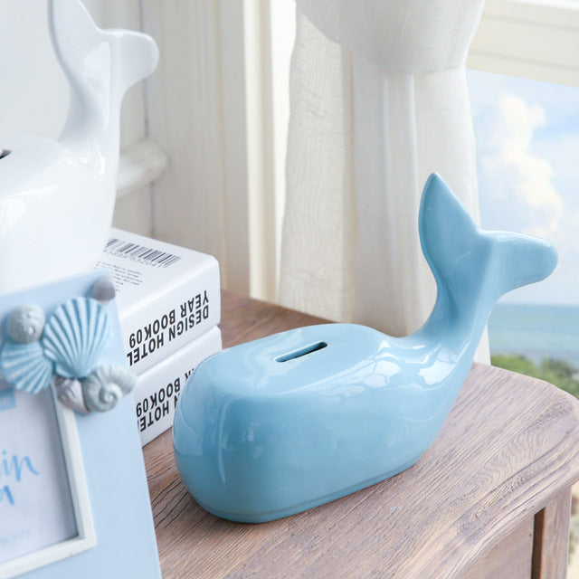 Piggy Bank Money Box for Children Whale Shape