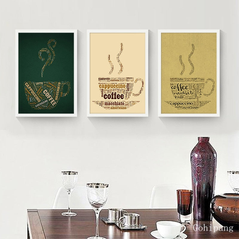 Modern French Coffee Quotes Posters Nordic Kitchen Secondary image