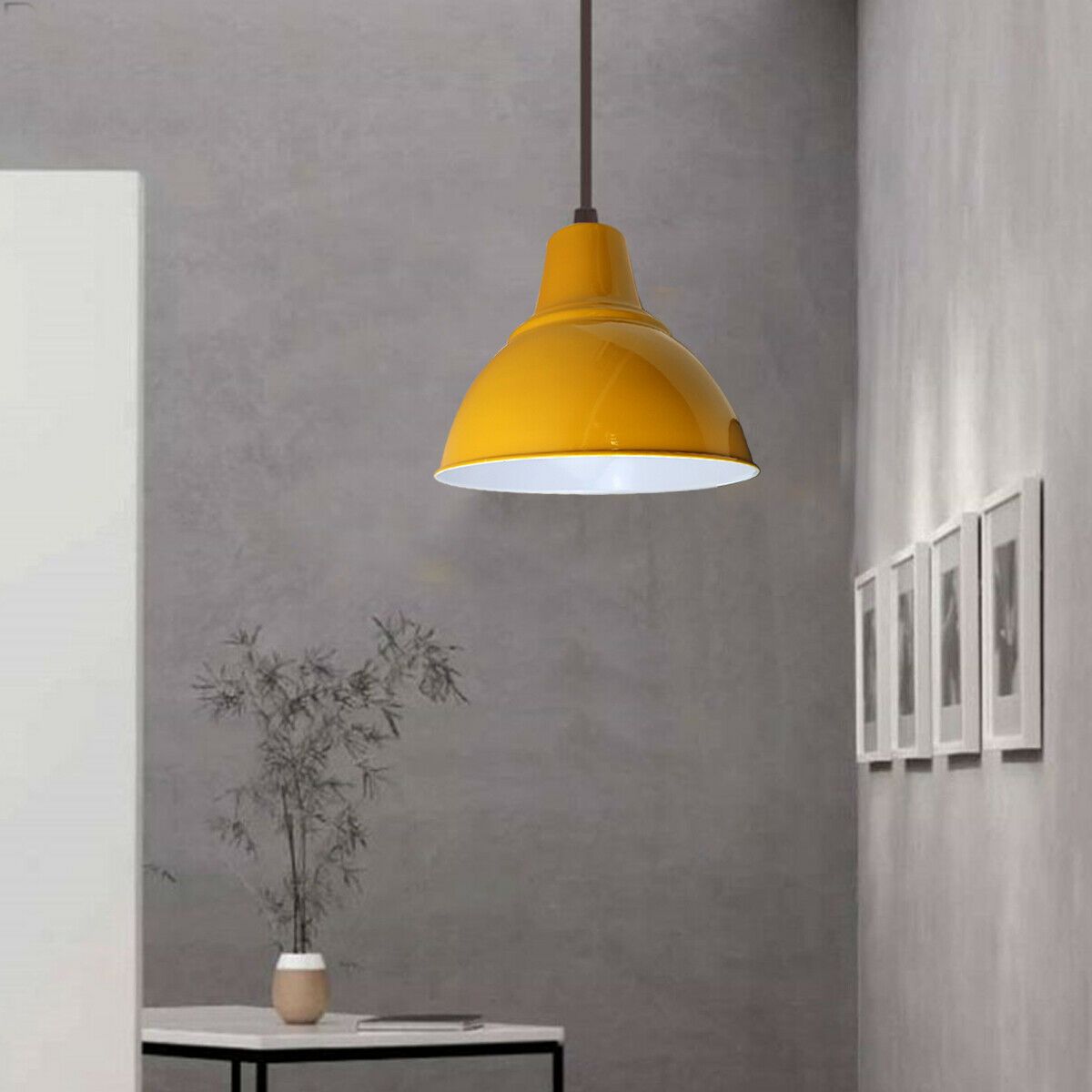 Modern Vintage Style Ceiling Yellow colour Pendant Lamp~2501