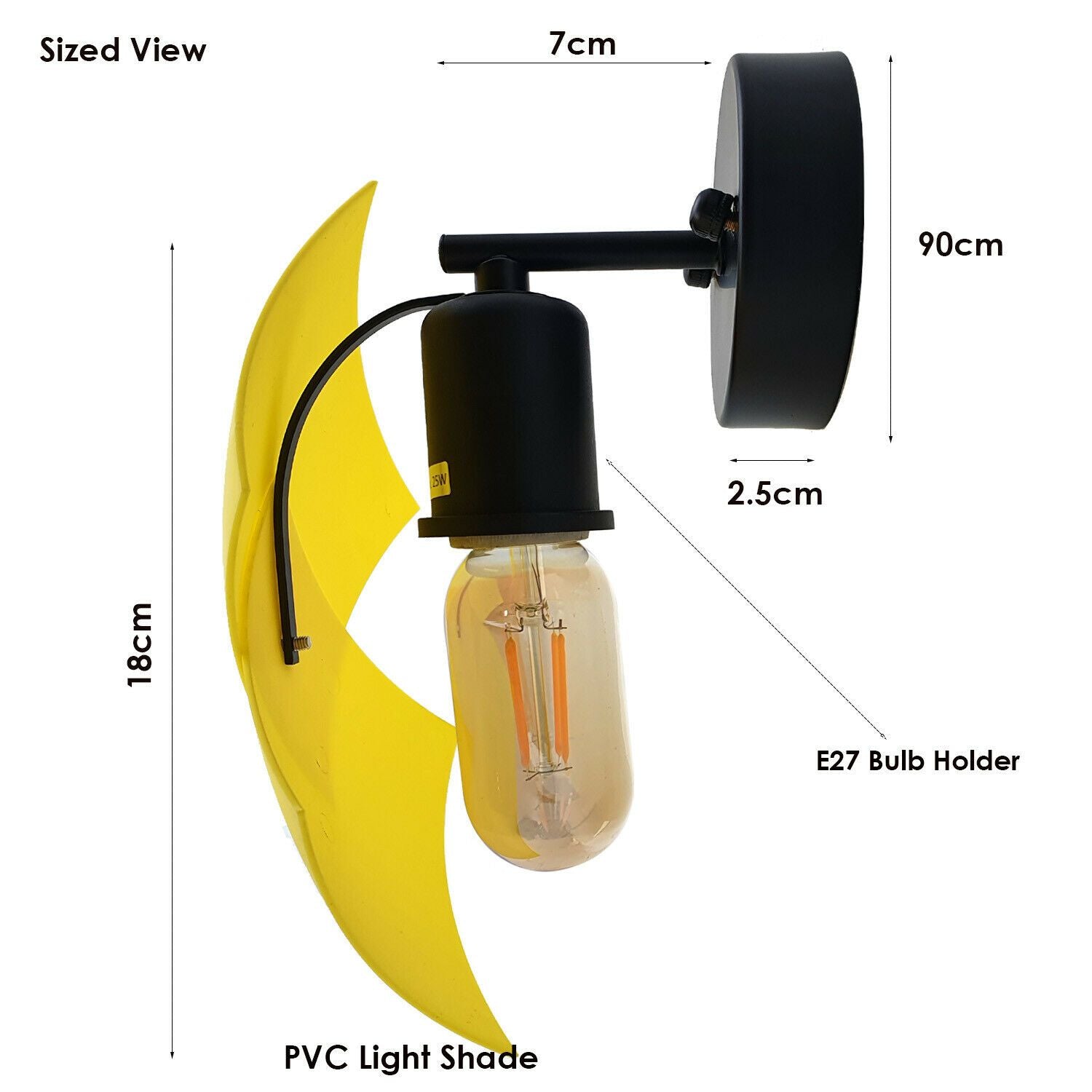3 Pack Modern Wall Light Indoor Sconce Lighting Lamp Fixture With LED Secondary image