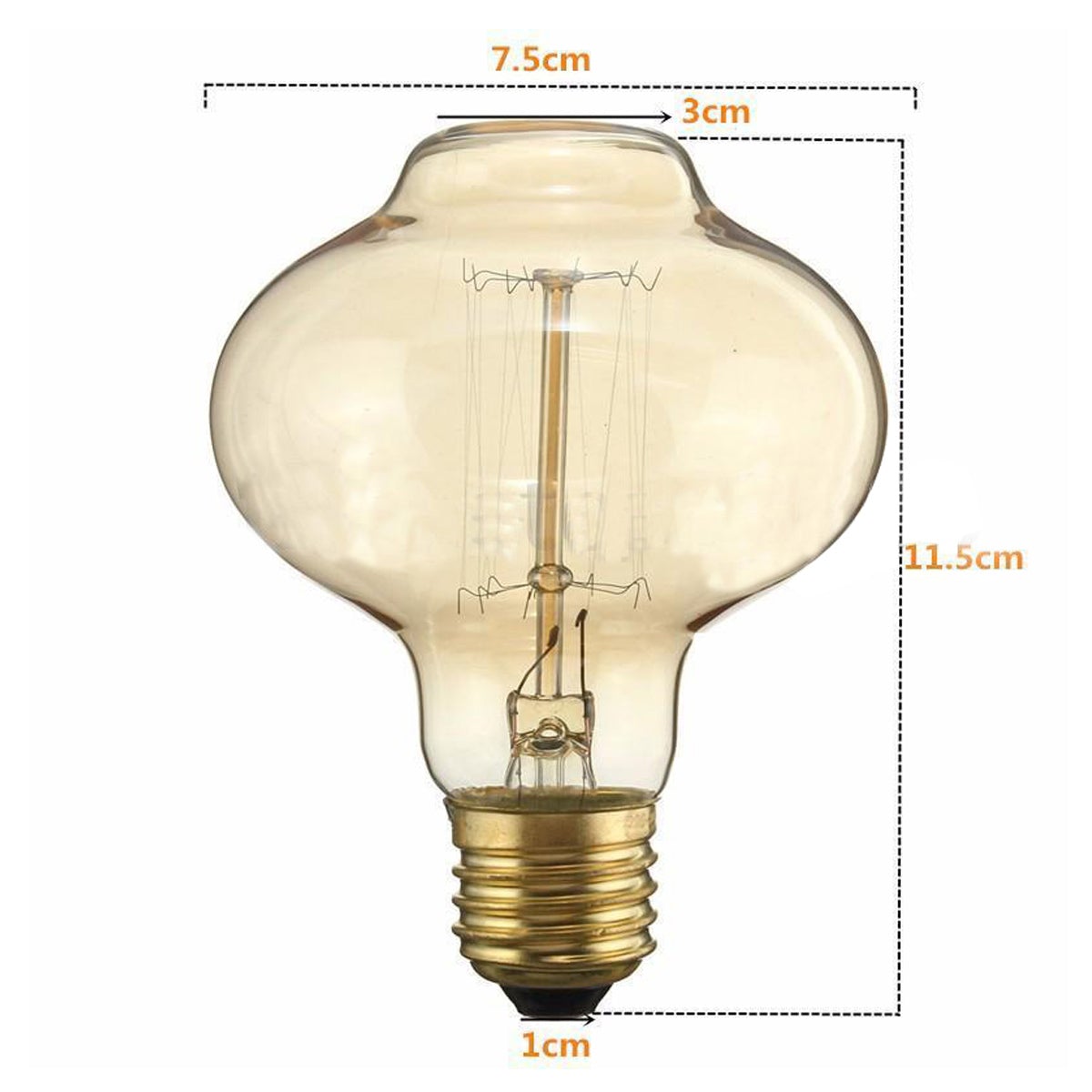 E26 MushRoom 60W Vintage Retro Industrial Filament Bulb~1144 Secondary image