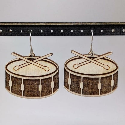 Musical Instruments | Natural Wood Earrings