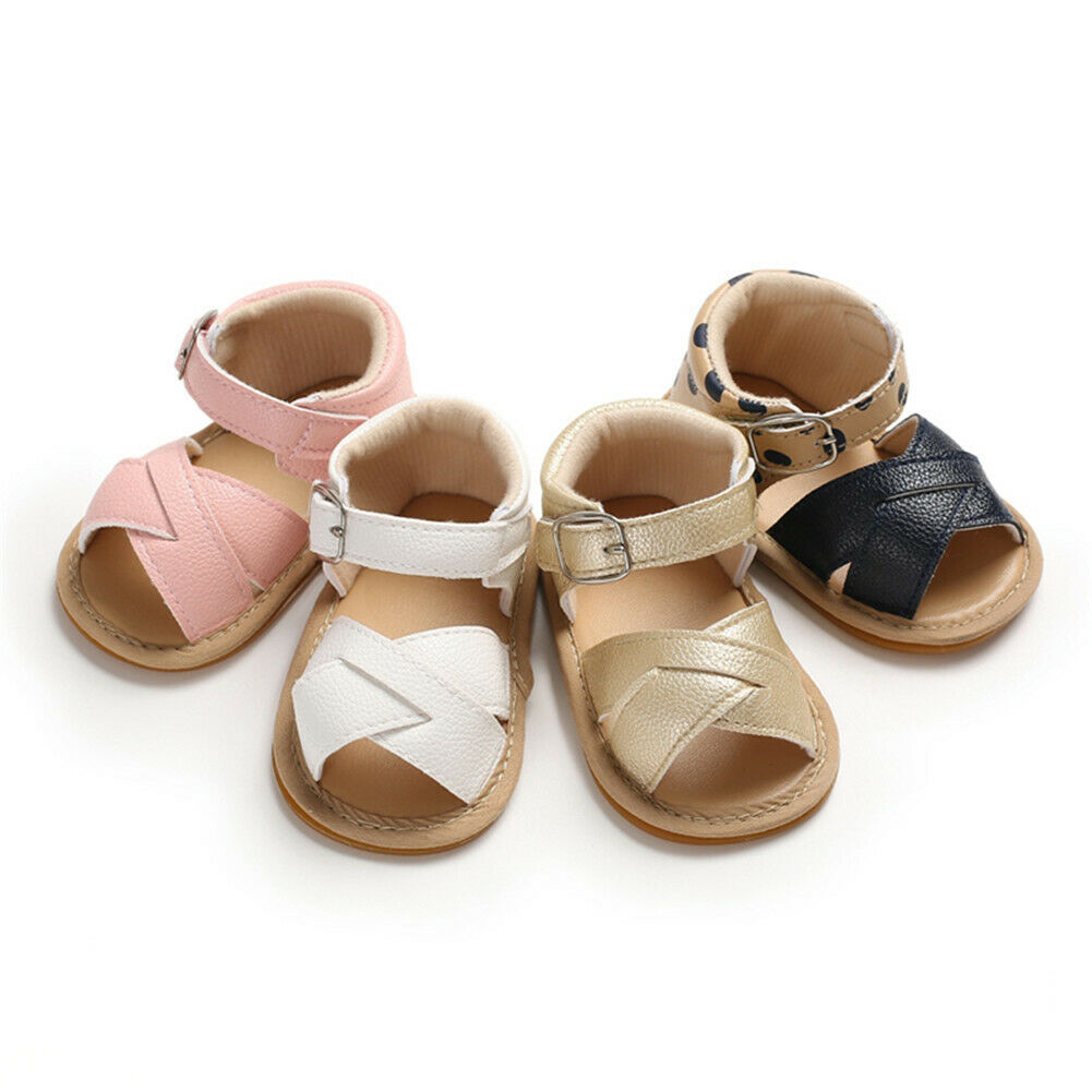 Newborn Infant Baby Girls Boys Sandals Shoes Solid