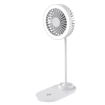 ZTECH IllumiBreeze - LED Desk Fan with Wireless Charging Base