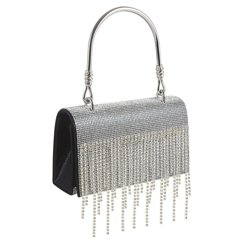 Bling Diamonds Rhinestone Tote Women Bags Purse Prom Evening Cltuch