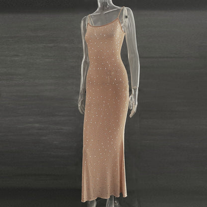 Best Women Clothes Light Diamond Sexy Sling Mermaid Dress