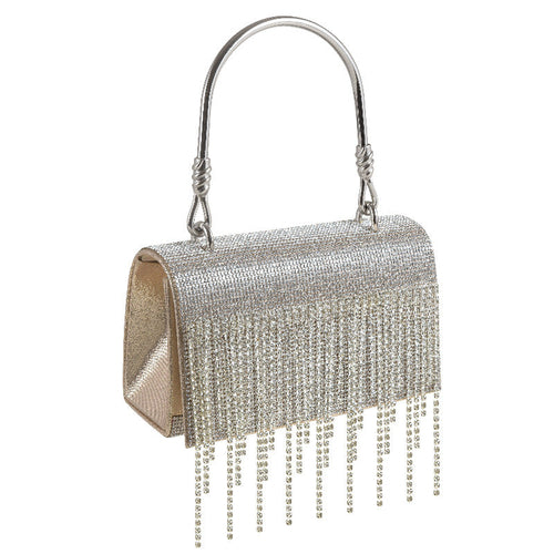 GlitteringTassel Rhinestone Small Square Bag Evening Dinner Bag Party