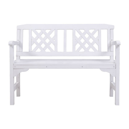 Gardeon Wooden Garden Bench 2 Seat Patio Furniture Timber Outdoor