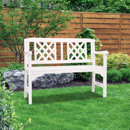 Gardeon Wooden Garden Bench 2 Seat Patio Furniture Timber Outdoor