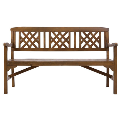 Gardeon Wooden Garden Bench 3 Seat Patio Furniture Timber Outdoor