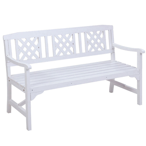 Gardeon Wooden Garden Bench 3 Seat Patio Furniture Timber Outdoor