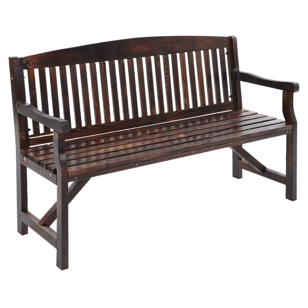 Gardeon Wooden Garden Bench Chair Natural Outdoor Furniture Décor