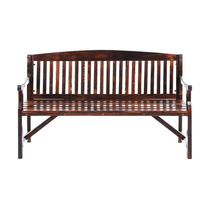 Gardeon Wooden Garden Bench Chair Natural Outdoor Furniture Décor