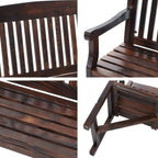 Gardeon Wooden Garden Bench Chair Natural Outdoor Furniture Décor